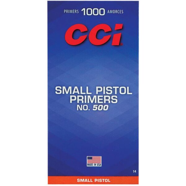 CCI Standard Primers #500 Small Pistol 1000/ct - Precision Shot Firearms