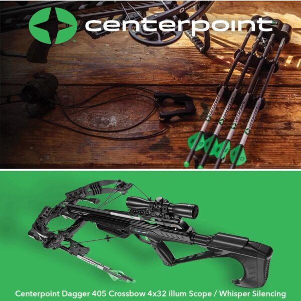 Centerpoint Dagger 405 Crossbow 4x32 illum Scope / Whisper Silencing & Accessories Package - Precision Shot Firearms