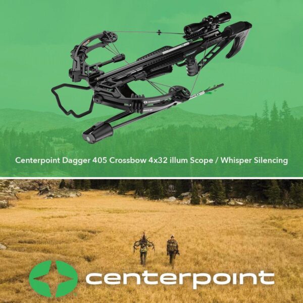 Centerpoint Dagger 405 Crossbow 4x32 illum Scope / Whisper Silencing & Accessories Package - Precision Shot Firearms