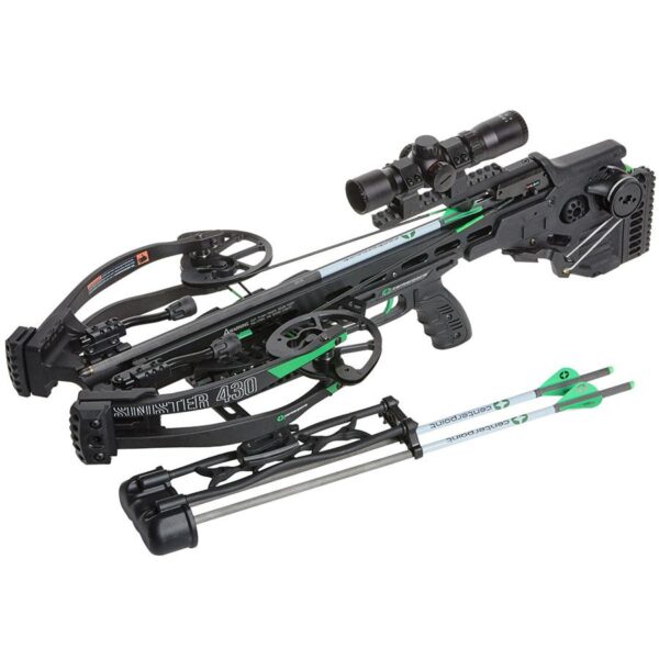 CenterPoint Sinister 430 Crossbow Integrated Silent Cocking System Auto Retracting Sled - Precision Shot Firearms