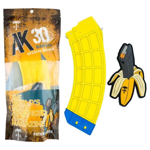 Century Arms US Palm AK30 Banana Special Edition Rifle Magazine Banana Yellow 7.62x39 Soviet AK-47 30/rd - Precision Shot Firearms