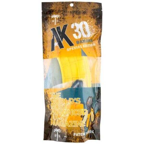 Century Arms US Palm AK30 Banana Special Edition Rifle Magazine Banana Yellow 7.62x39 Soviet AK-47 30/rd - Precision Shot Firearms