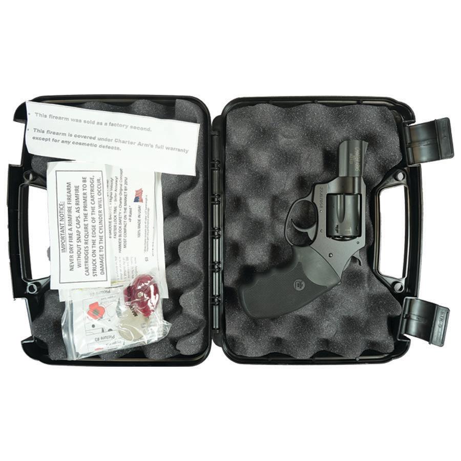 Charter Arms Black Passivate Handgun .38 Spl 5rd Capacity 2" Barrel - Refurbished - Precision Shot Firearms