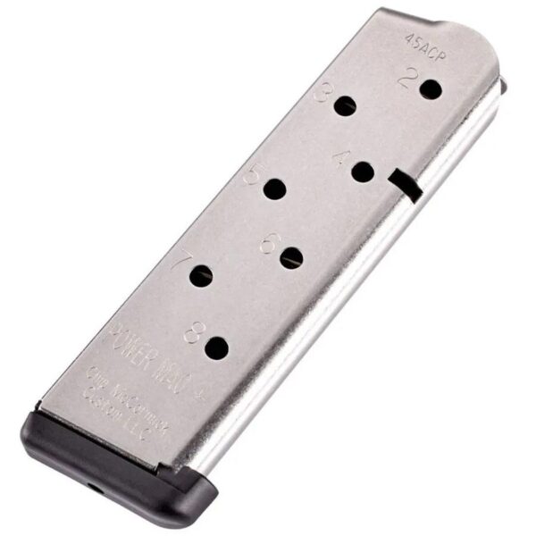 Chip McCormick Power Mag Plus Colt 1911 Handgun Magazine .45 ACP Stainless Steel 8/rd - Precision Shot Firearms