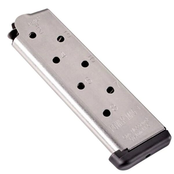 Chip McCormick Power Mag Plus Colt 1911 Handgun Magazine .45 ACP Stainless Steel 8/rd - Precision Shot Firearms