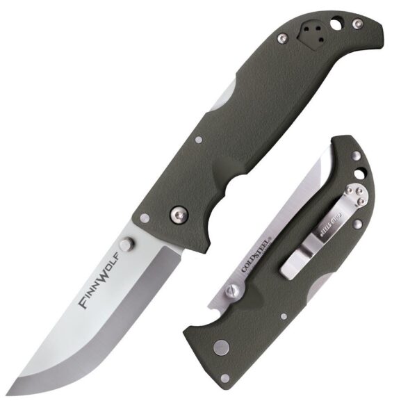 Cold Steel Finn Wolf Lockback Folding Knife - 3-1/2" Blade OD Green - Precision Shot Firearms