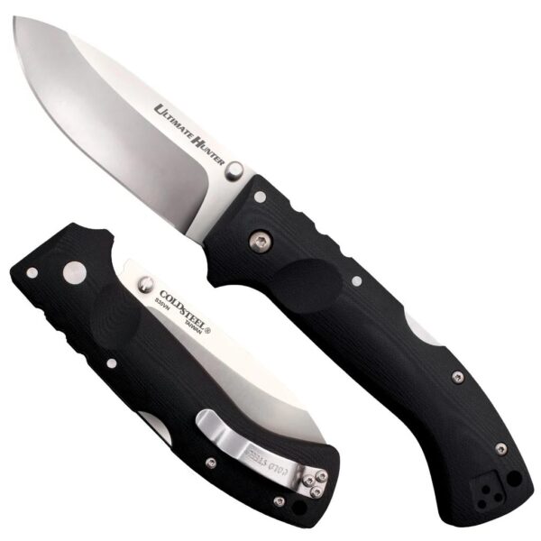 Cold Steel Ultimate Hunter Lockback Knife - 3-1/2" Blade Black G-10 - Precision Shot Firearms