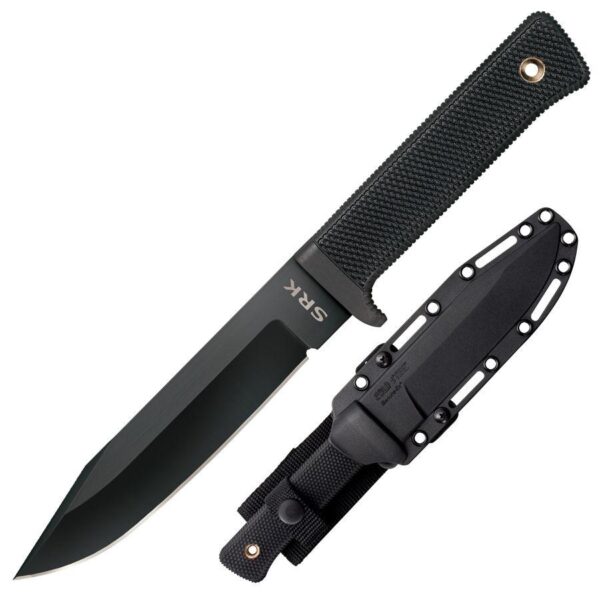Cold Steel SRK Search Rescue Fixed Blade Tactical Knife - 6" Blade Black SK-5) - Precision Shot Firearms