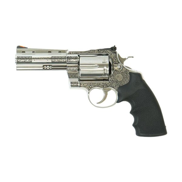 Colt Anaconda "Filigree Frame and Barrel" Handgun .44 Rem Mag 6rd Capacity 4.25" Barrel Stainless Frame - Precision Shot Firearms