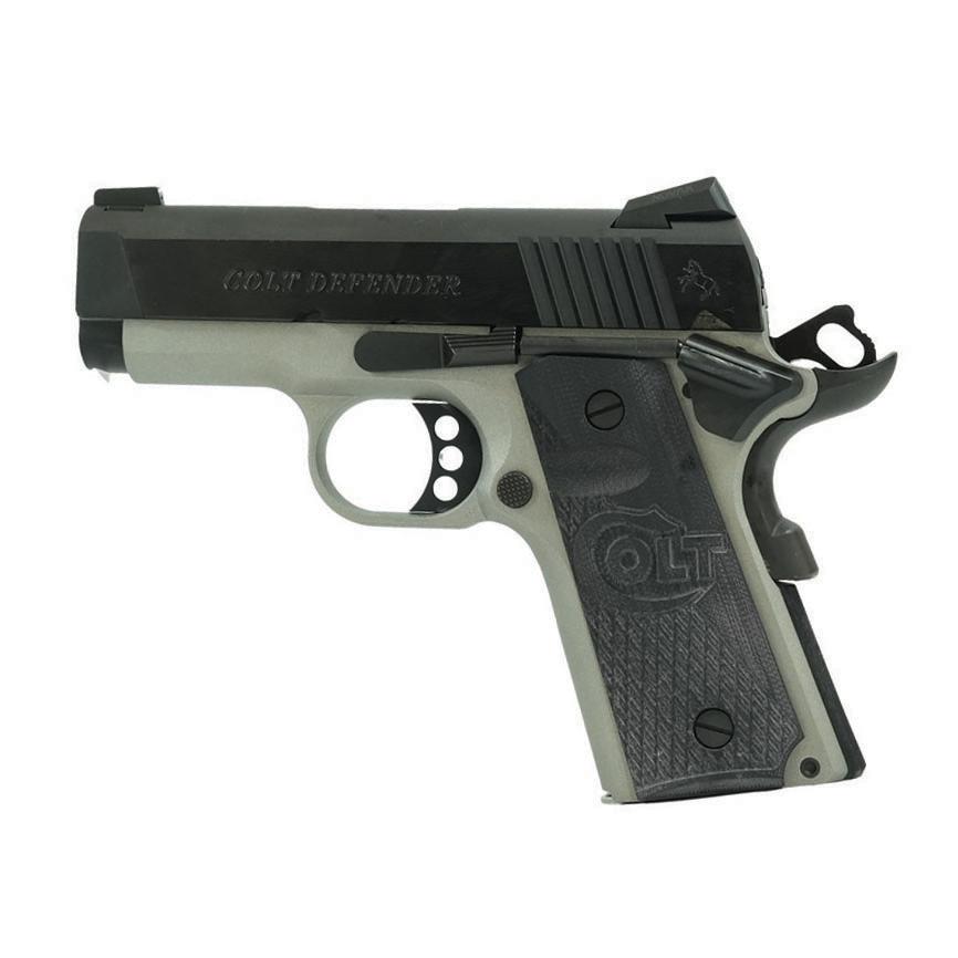 Colt Defender Handgun .45 Auto 7rd Magazine 3" Barrel Cerakote/Blued Finish - Precision Shot Firearms