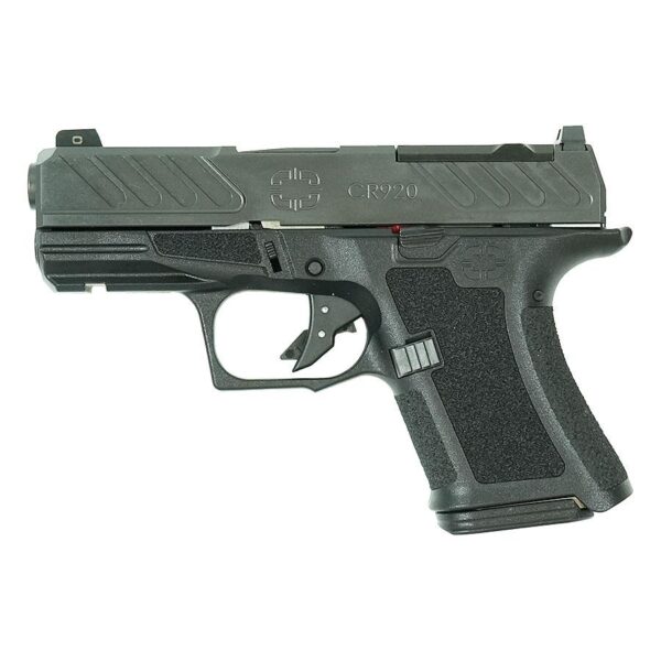 Shadow Systems CR920 Foundation Handgun 9mm Luger 10rd (1) & 13rd (2) Magazines 3.41" Barrel Black with Night Sights - Precision Shot Firearms