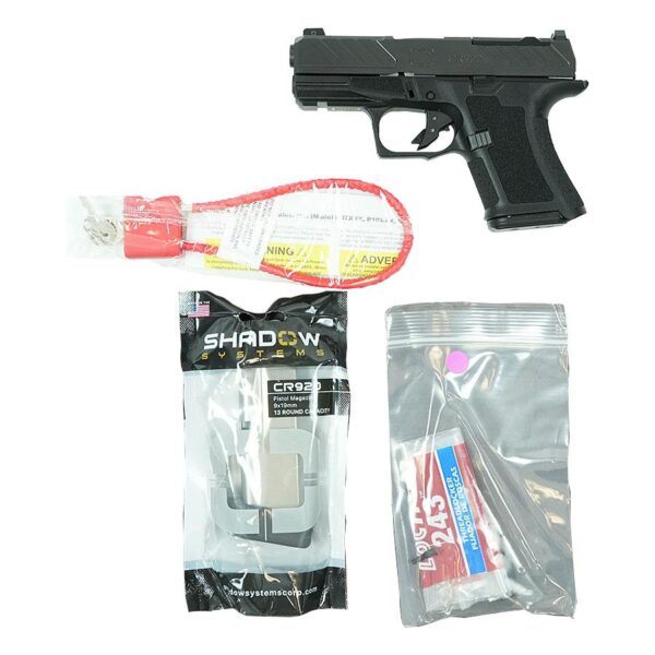Shadow Systems CR920 Foundation Handgun 9mm Luger 10rd (1) & 13rd (2) Magazines 3.41" Barrel Black with Night Sights - Precision Shot Firearms