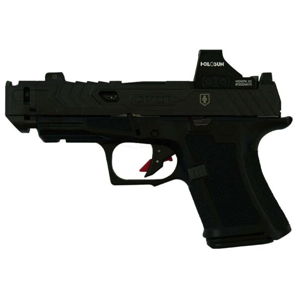 Shadow Systems CR920P War Poet Handgun 9mm Luger 10rd Magazines(2) 3.75" Fluted Black Barrel Holosun 507K - Precision Shot Firearms