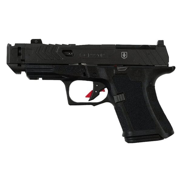 Shadow Systems CR920P War Poet Handgun 9mm Luger 10rd Magazines (2) 3.75 Barrel Black War Poet Slide Engraving with Night Sights - Precision Shot Firearms