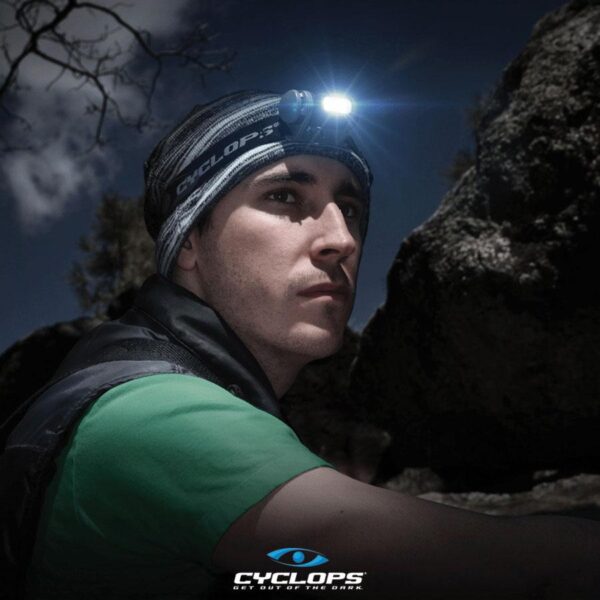 CYCLOPS HEADLAMP TITAN XP 2-STAGE LED 112LUM BLACK/GREY - Precision Shot Firearms