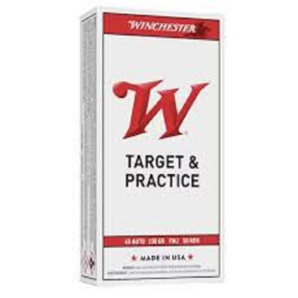 Winchester USA Handgun Ammunition .45 ACP 230 gr FMJ 50/ct - Precision Shot Firearms