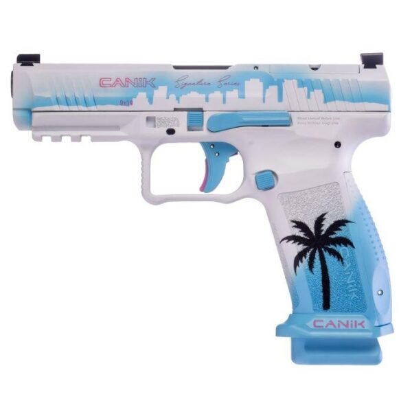 Century Arms Signature Series Canik METE SFT Miami Days White Handgun 9mm Luger 18&20rd Magazines 4.46" Barrel - Precision Shot Firearms