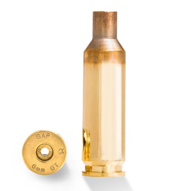 Alpha Munitions Ultra Premium Unprimed Brass Cartridge Cases 6mm GT Brass 100/Box - Precision Shot Firearms