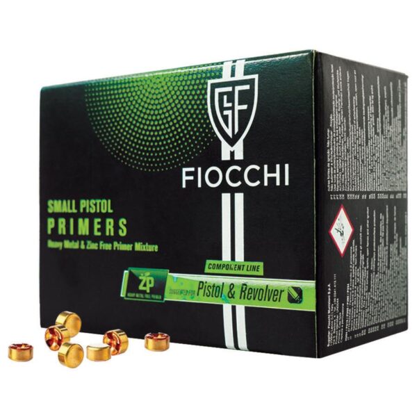 Fiocchi Zero Pollution Small Pistol Primers 1500/ct - Precision Shot Firearms
