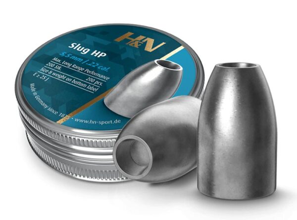 H&N Slug HP .22 Caliber 5.53 mm Head 27 gr 200 Count - Precision Shot Firearms