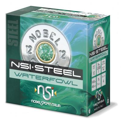Nobel Sport Steel Waterfowl Shotshells 12 ga 3" 1-1/4 oz 1450 fps #4 250/ct Case - Precision Shot Firearms