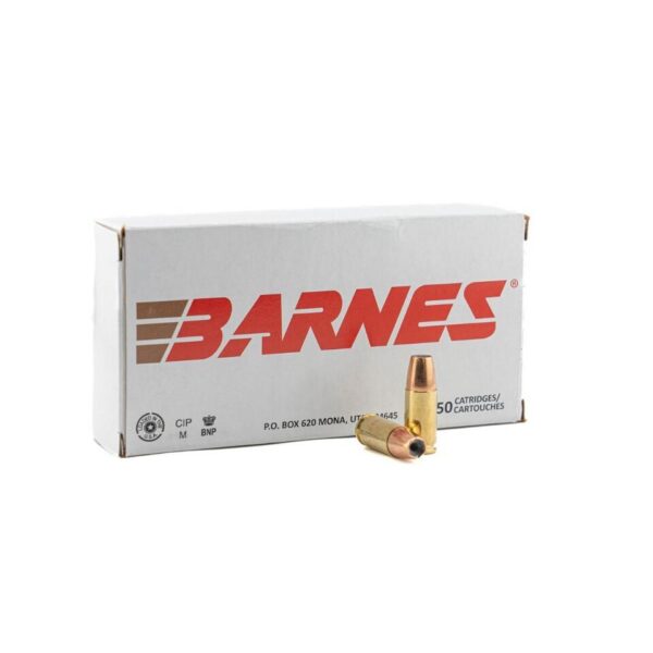 Barnes Defense JHP Sierra JHP Handgun Ammunition 9mm Luger 124gr JHP 1090 fps 50/ct - Precision Shot Firearms