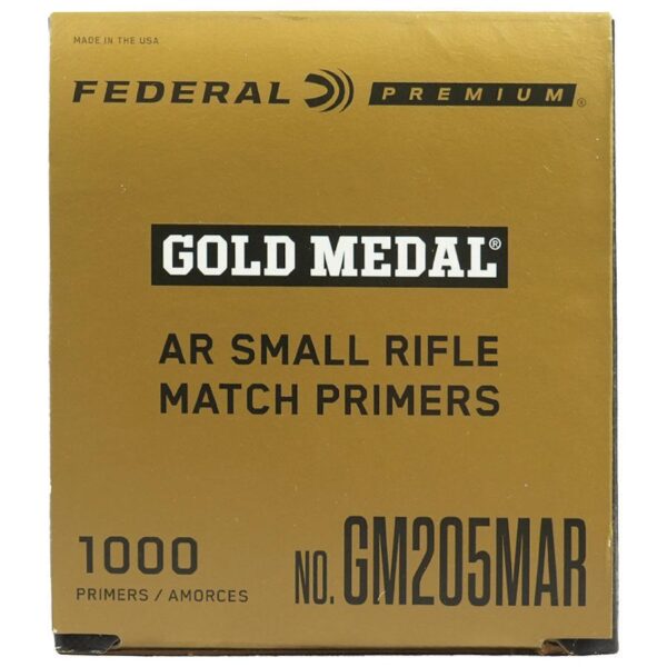 Federal Premium Gold Medal Centerfire Primers AR Small Rifle Match 1000/ct - Precision Shot Firearms