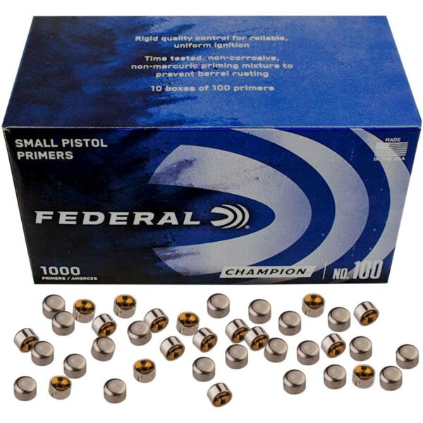 Federal Premium Champion Centerfire .205 Primers Small Rifle 1000/ct - Precision Shot Firearms