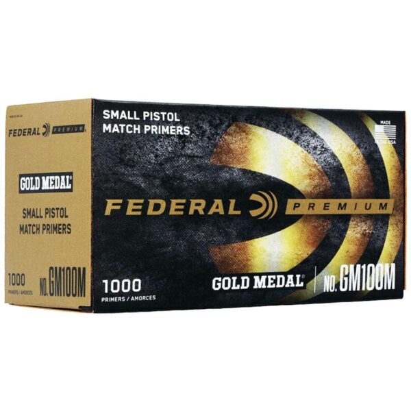 Federal Gold Medal Small Pistol Primer 1000/ct - Precision Shot Firearms