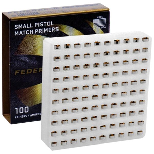 Federal Gold Medal Small Pistol Primer 1000/ct - Precision Shot Firearms
