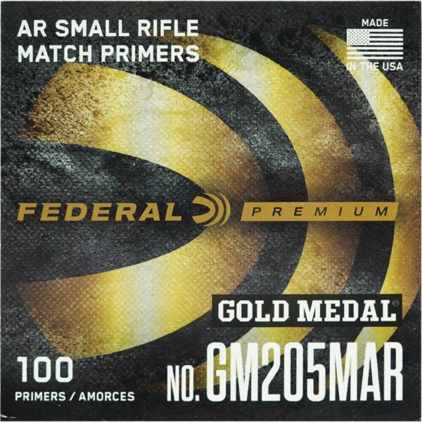 Federal Premium Gold Medal Centerfire Primers AR Small Rifle Match 1000/ct - Precision Shot Firearms