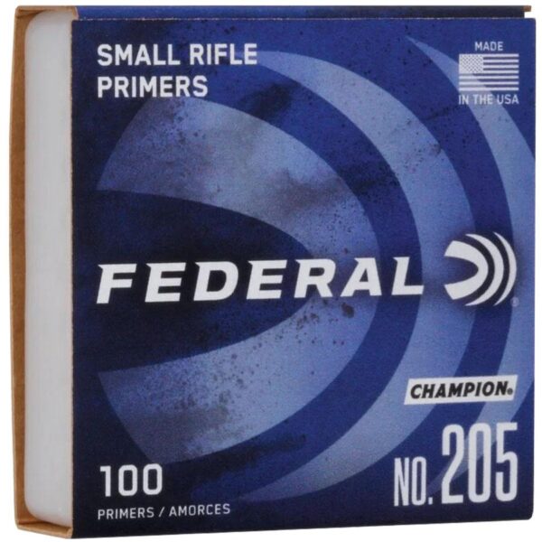 Federal Premium Champion Centerfire .205 Primers Small Rifle 1000/ct - Precision Shot Firearms