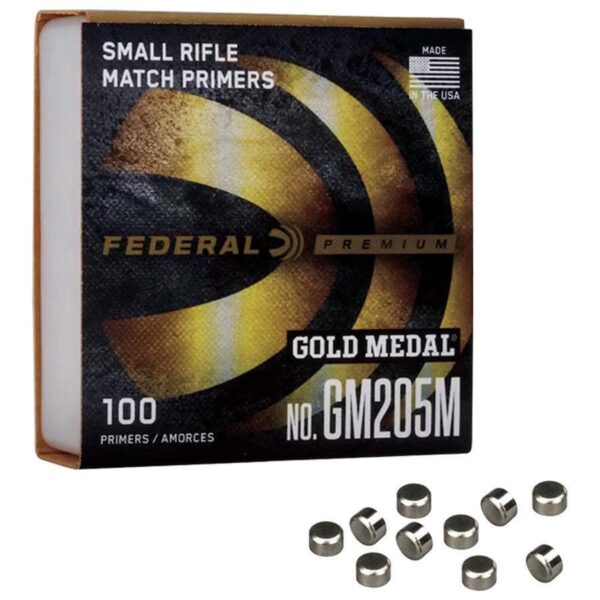 Federal Premium Gold Medal Centerfire Primers AR Small Rifle Match 1000/ct - Precision Shot Firearms