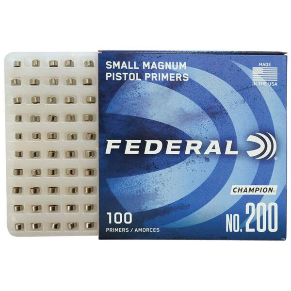 Federal Premium Champion Centerfire Primers Mag Small Pistol 1000/ct - Precision Shot Firearms