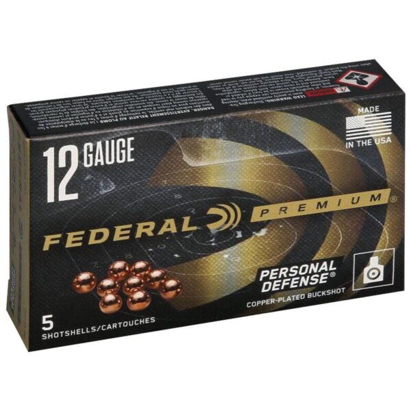 Federal Premium Personal Defense Shotshells 12 ga 2-3/4" 9 plts #00 1145 fps 5/ct - Precision Shot Firearms