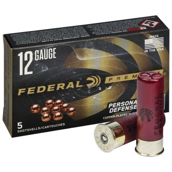 Federal Premium Personal Defense Shotshells 12 ga 2-3/4" 9 plts #00 1145 fps 5/ct - Precision Shot Firearms