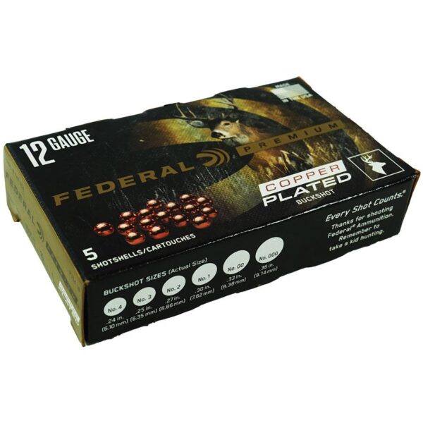 Federal Premium Vital-Shok 1 Buckshot 12 ga 2-3/4" Max 16 Pellets Ammo 5/ct - Precision Shot Firearms