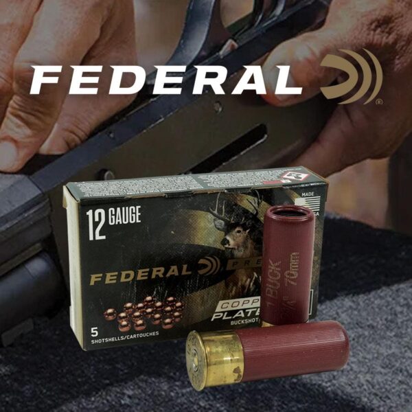 Federal Premium Vital-Shok 1 Buckshot 12 ga 2-3/4" Max 16 Pellets Ammo 5/ct - Precision Shot Firearms