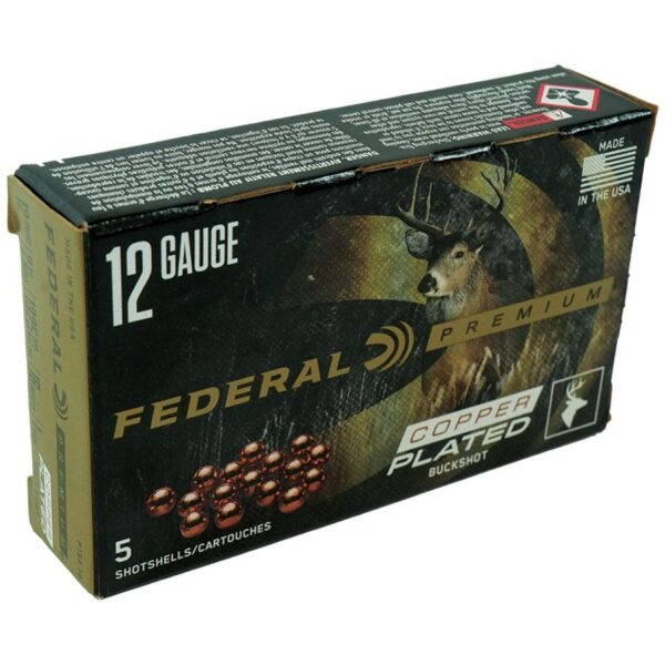 Federal Premium Vital-Shok 1 Buckshot 12 ga 2-3/4" Max 16 Pellets Ammo 5/ct - Precision Shot Firearms