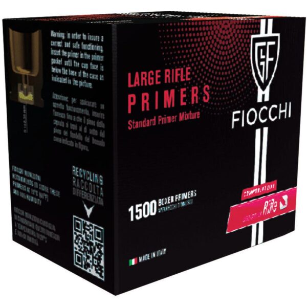 Fiocchi Large Rifle Primers - 1500/ct - Precision Shot Firearms