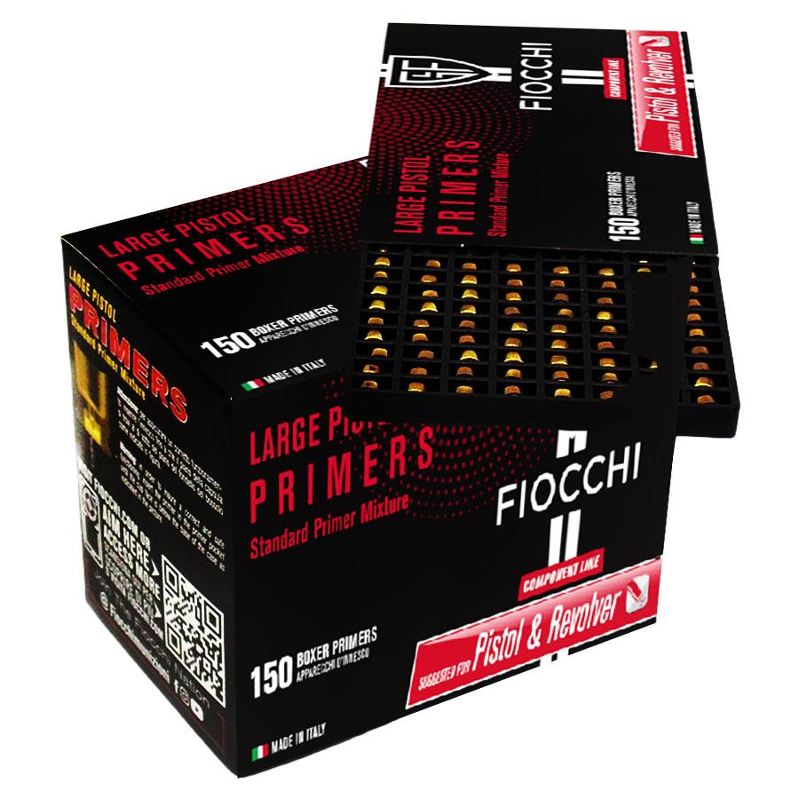 Fiocchi Large Pistol Primers - 1500/ct - Precision Shot Firearms