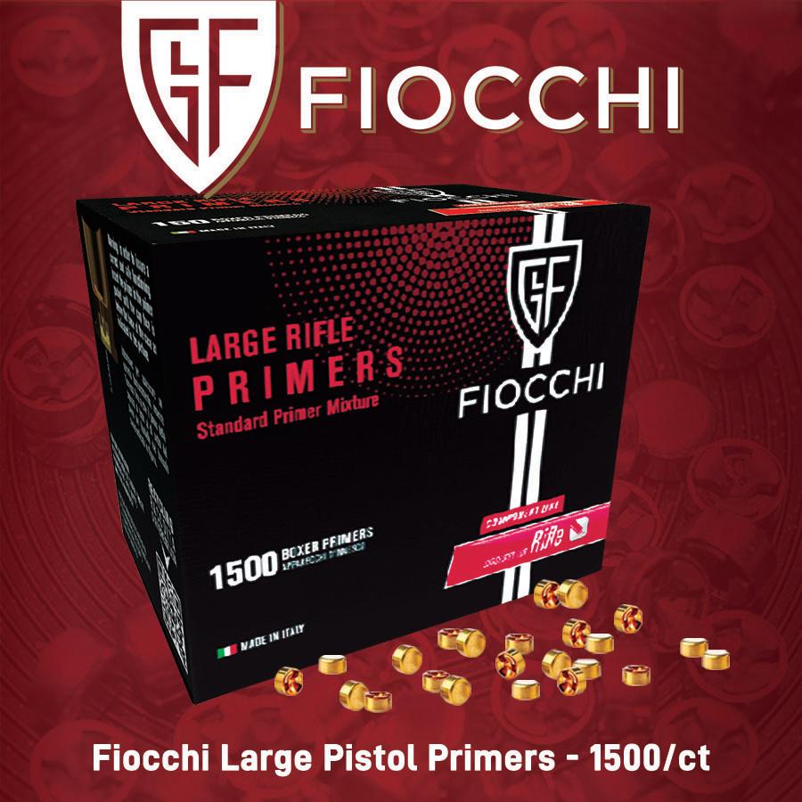 Fiocchi Large Rifle Primers - 1500/ct - Precision Shot Firearms