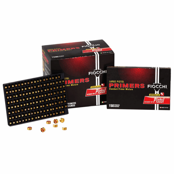 Fiocchi Large Pistol Primers - 1500/ct - Precision Shot Firearms