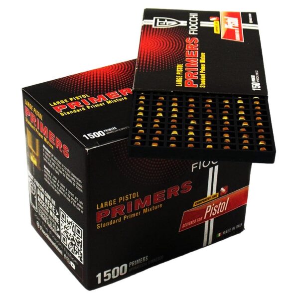 Fiocchi Large Pistol Primers - 1500/ct - Precision Shot Firearms