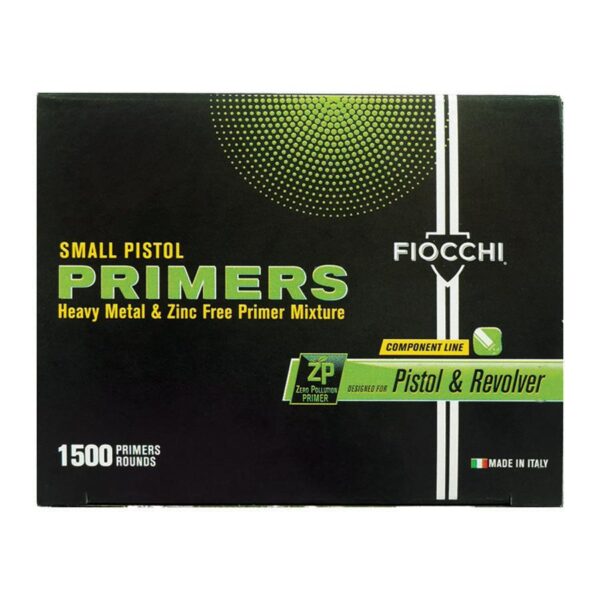 Fiocchi Zero Pollution Small Pistol Primers 1500/ct - Precision Shot Firearms