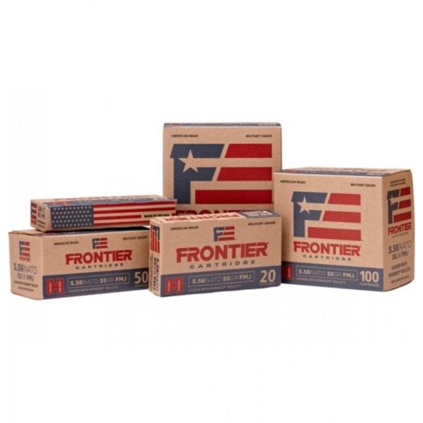 Hornady Frontier NATO Rifle Ammunition 5.56mm 62 gr FMJ 500/ct Case (25-20/ct Boxes) - Precision Shot Firearms
