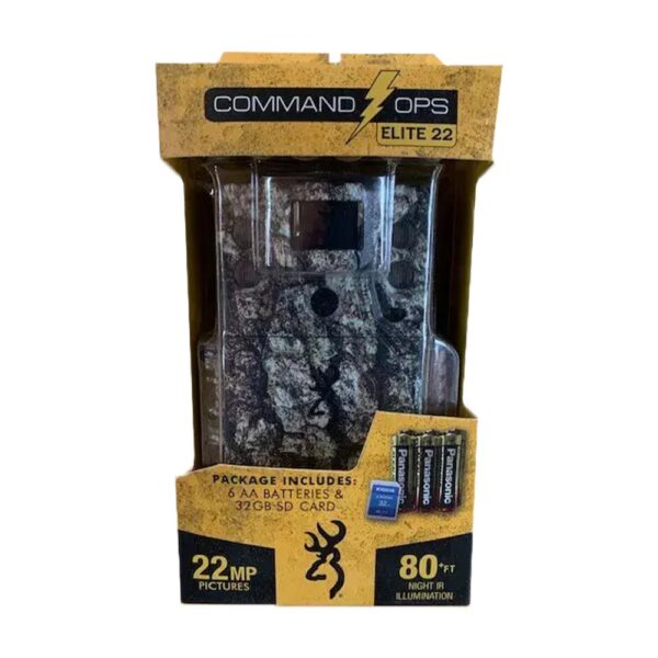 Browning Command Ops Elite 22 Combo Trail Camera with 32GB SD card and 6 AA Batteries - Precision Shot Firearms