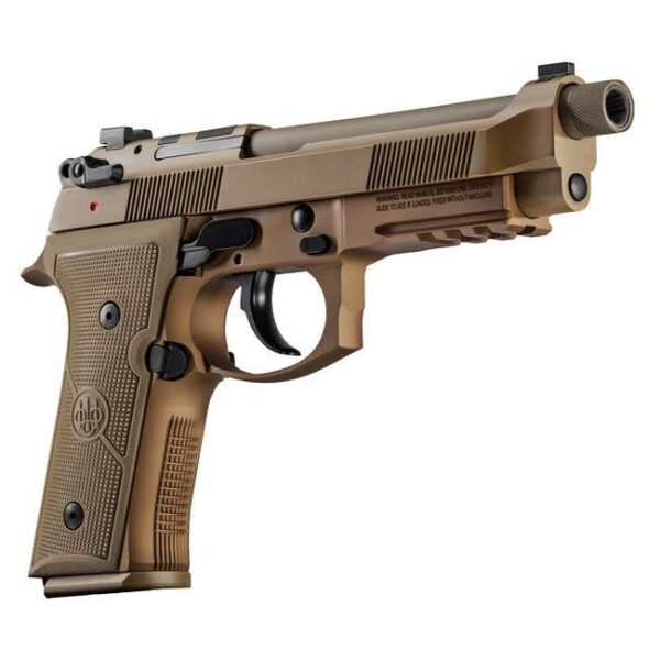 Beretta M9A4 G Handgun 9mm Luger 10/rd Magazines (3) 5.1" Threaded Barrel Optic Ready FDE Finish - Precision Shot Firearms