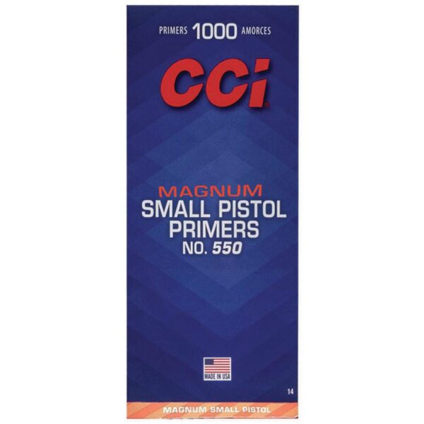 CCI Standard Primers #550 Magnum Small Pistol 1000/ct - Precision Shot Firearms