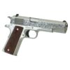Colt Government Model "Filigree Frame and Barrel" Handgun .45 ACP 7rd Magazine 5" Barrel Stainless Frame - Precision Shot Firearms